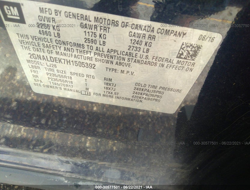 2GNALDEK7H1505392