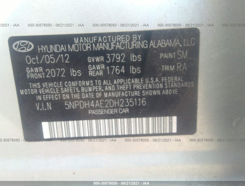 5NPDH4AE2DH235116