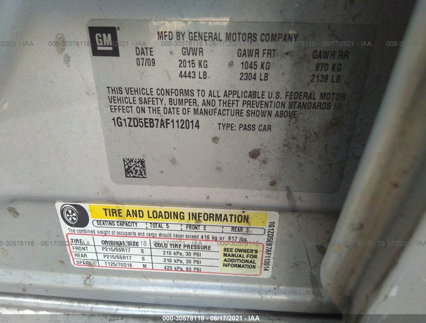 1G1ZD5EB7AF112014