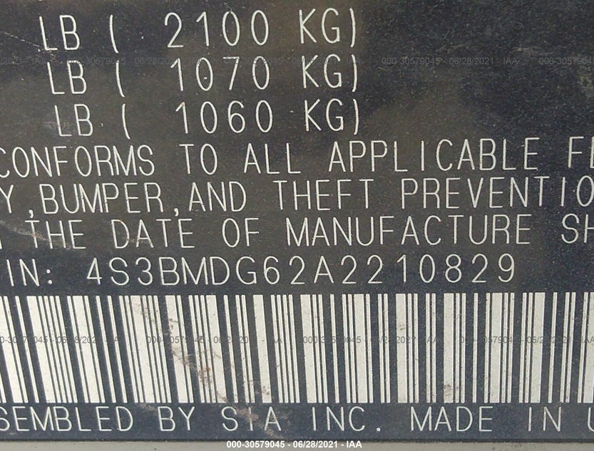 4S3BMDG62A2210829