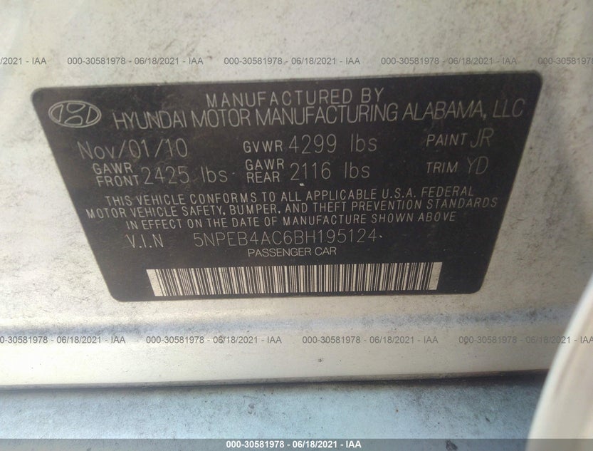 5NPEB4AC6BH195124