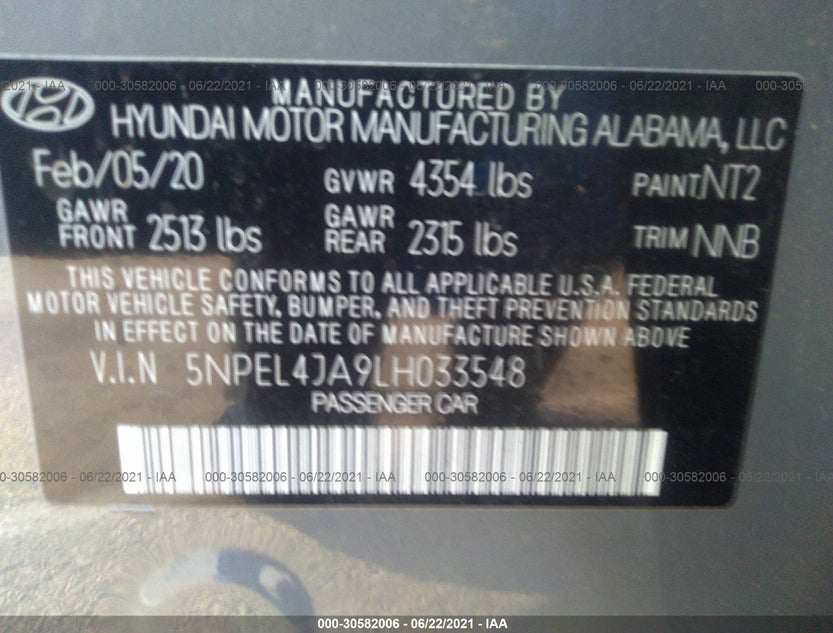 5NPEL4JA9LH033548