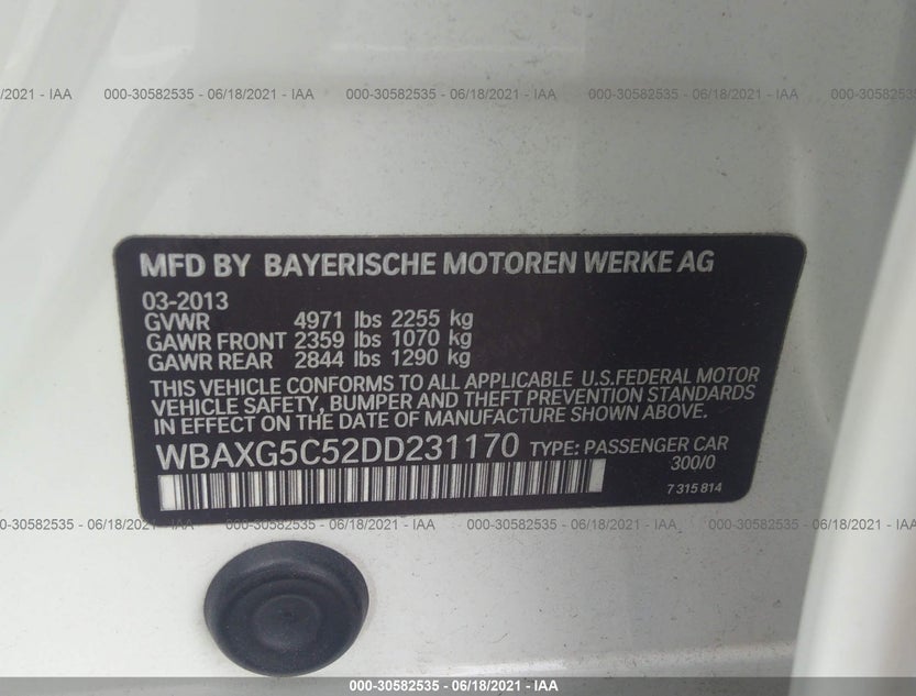 WBAXG5C52DD231170
