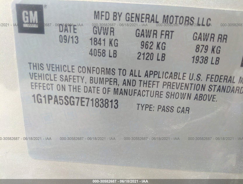 1G1PA5SG7E7183813