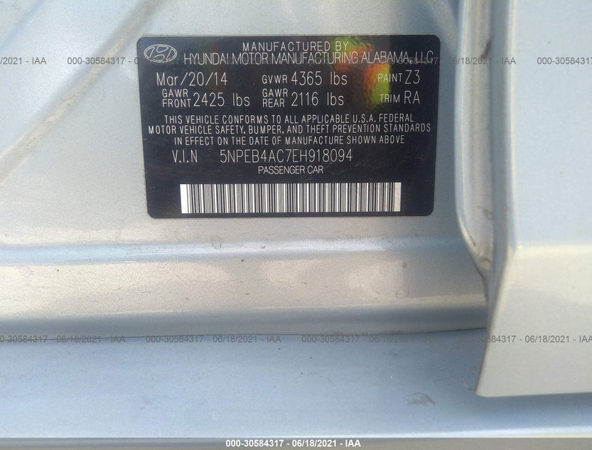 5NPEB4AC7EH918094