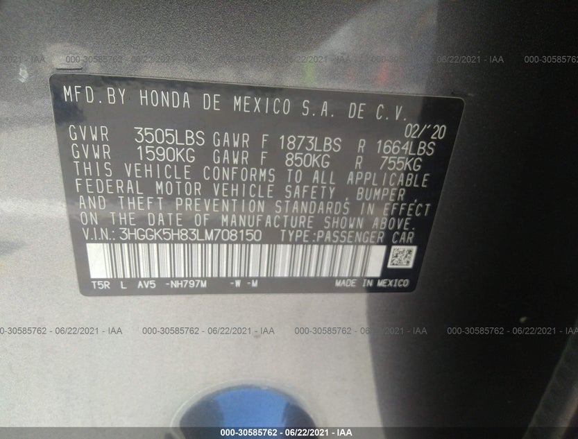 3HGGK5H83LM708150