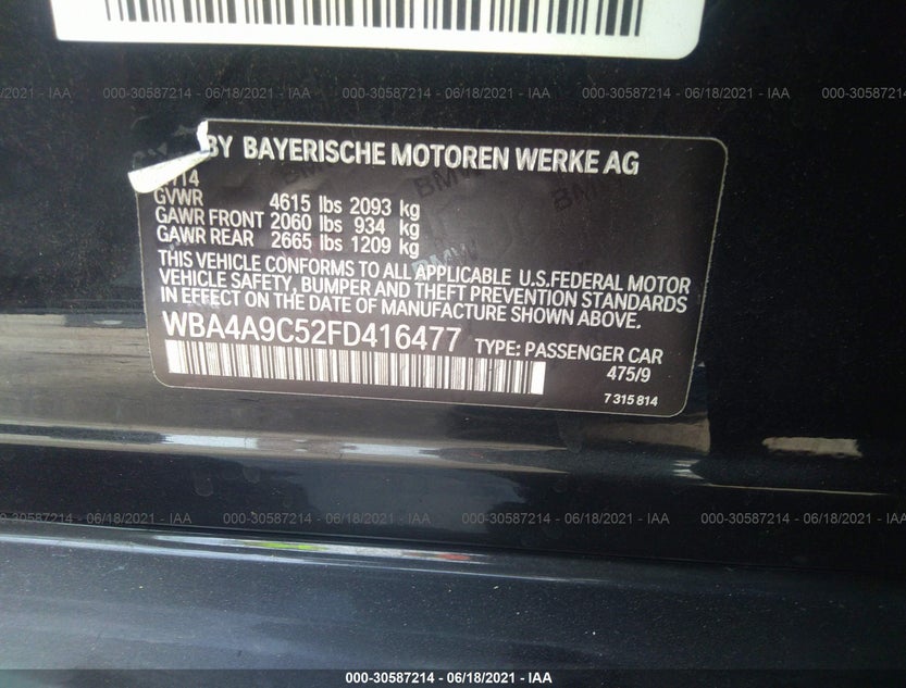 WBA4A9C52FD416477