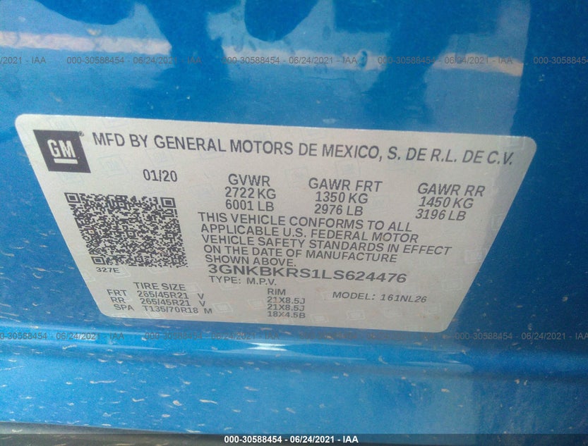 3GNKBKRS1LS624476