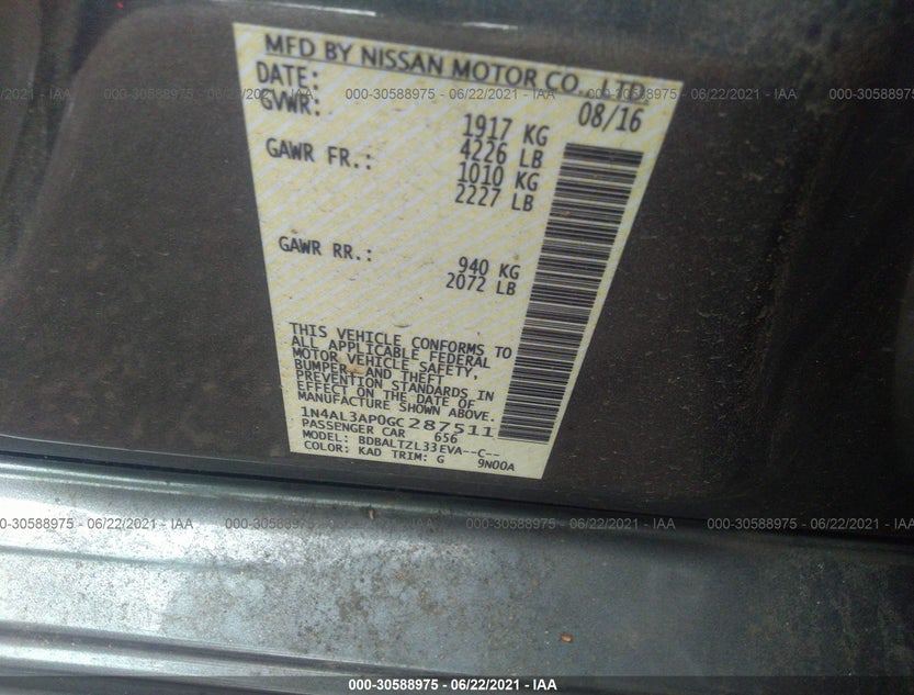 1N4AL3AP0GC287511