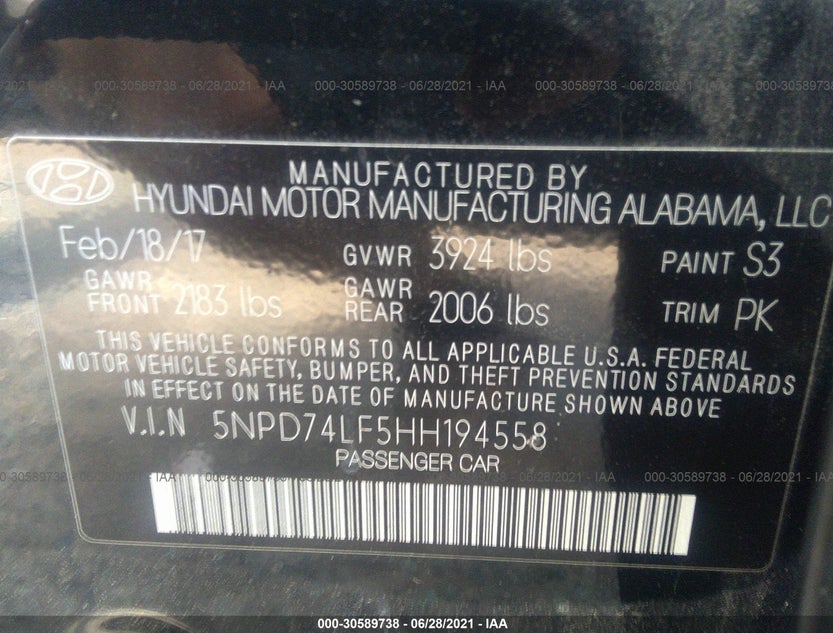 5NPD74LF5HH194558
