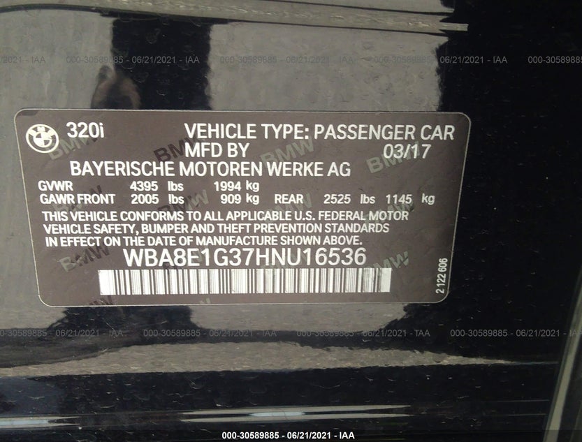 WBA8E1G37HNU16536