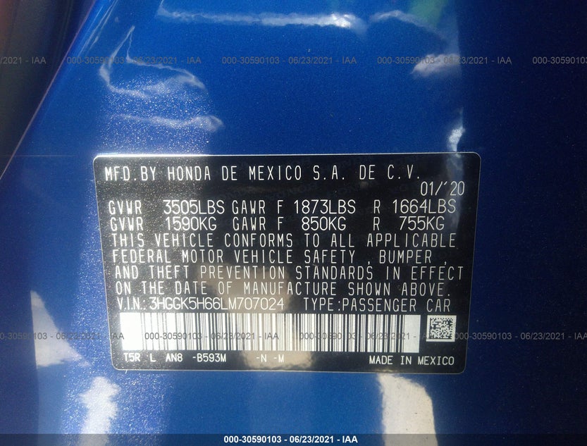 3HGGK5H66LM707024