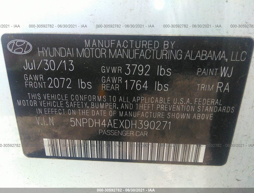 5NPDH4AEXDH390271