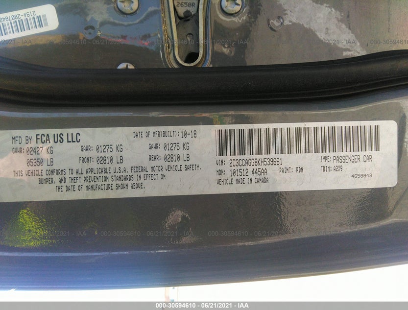 2C3CCAGG8KH539661
