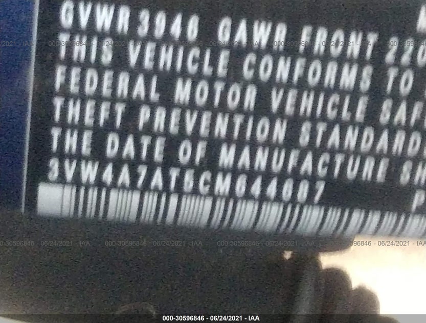 3VW4A7AT5CM644687