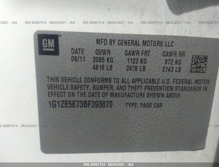 1G1ZE5E73BF393870