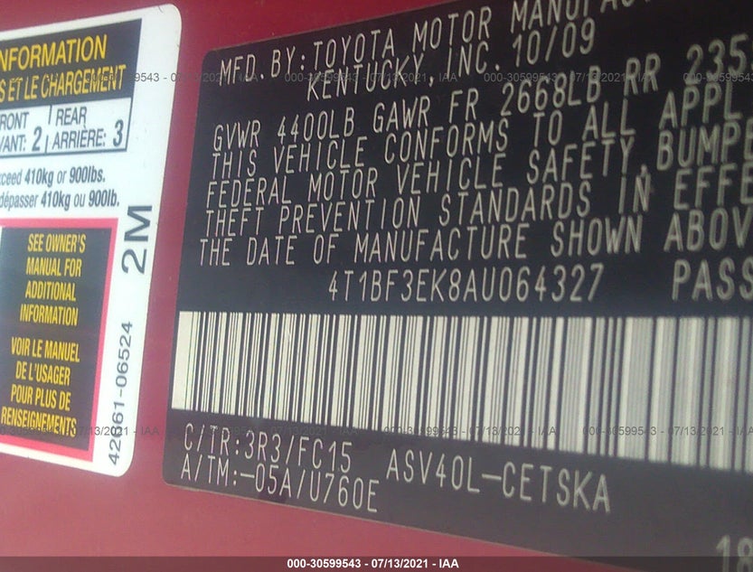 4T1BF3EK8AU064327