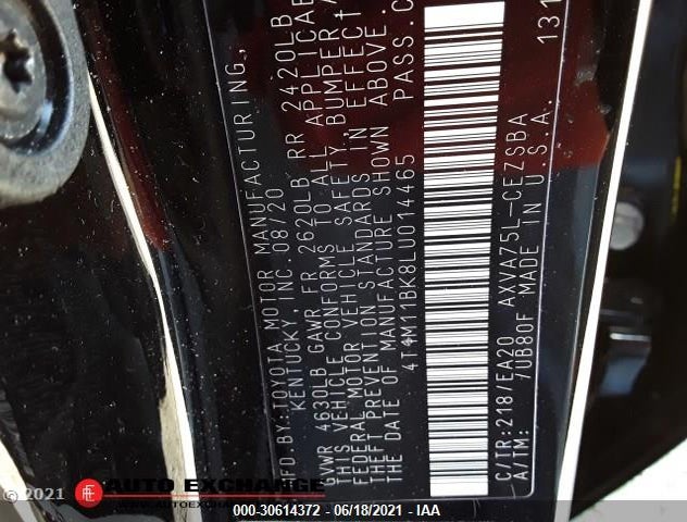 4T1M11BK8LU014465