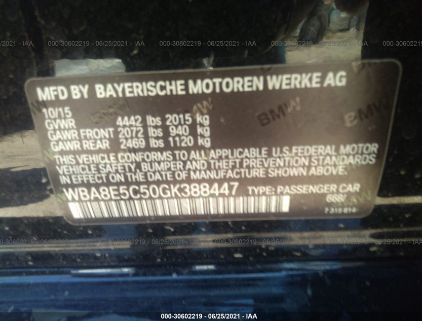 WBA8E5C50GK388447