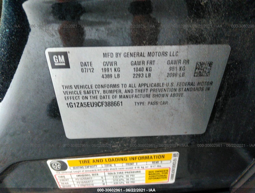 1G1ZA5EU9CF388661