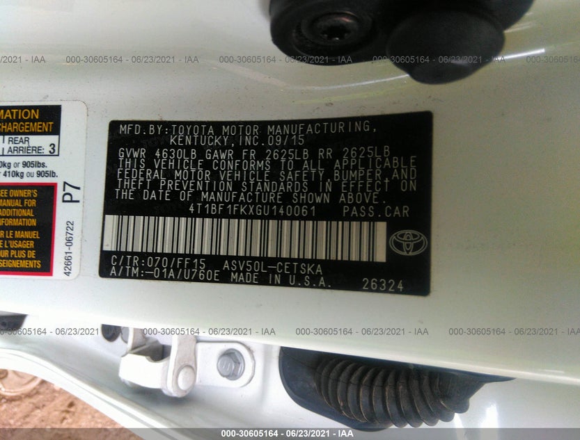 4T1BF1FKXGU140061