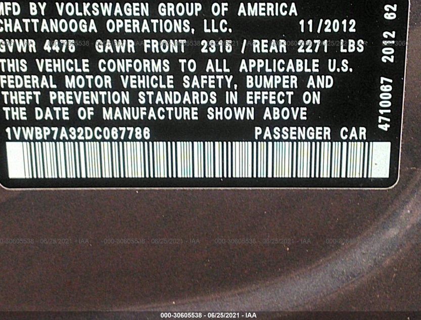 1VWBP7A32DC067786