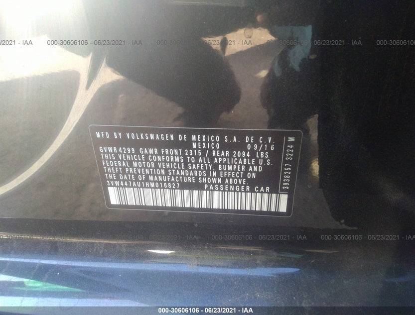 3VW447AU1HM016827