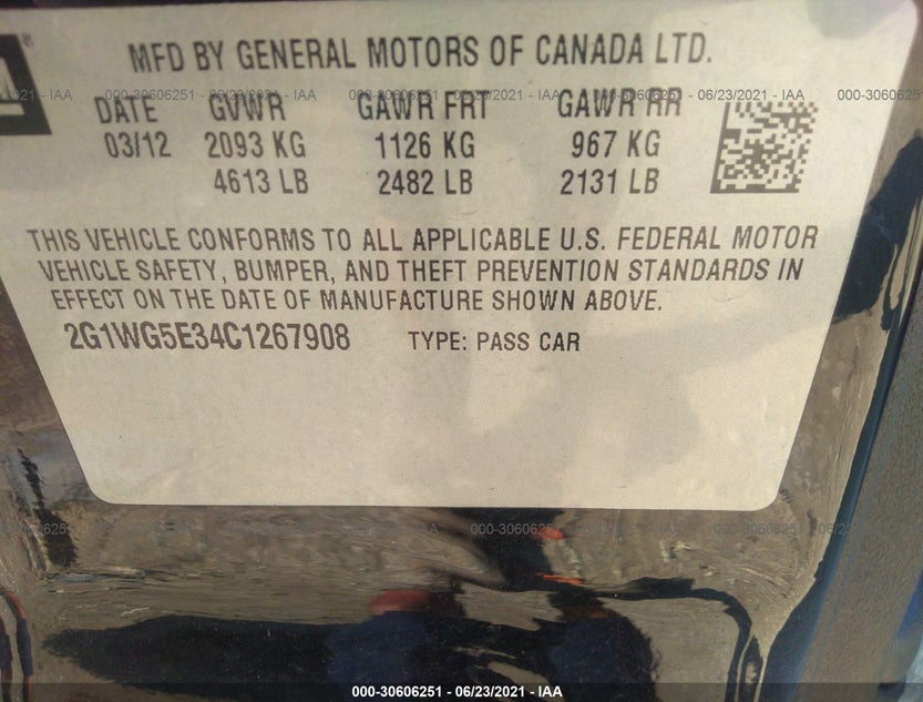 2G1WG5E34C1267908