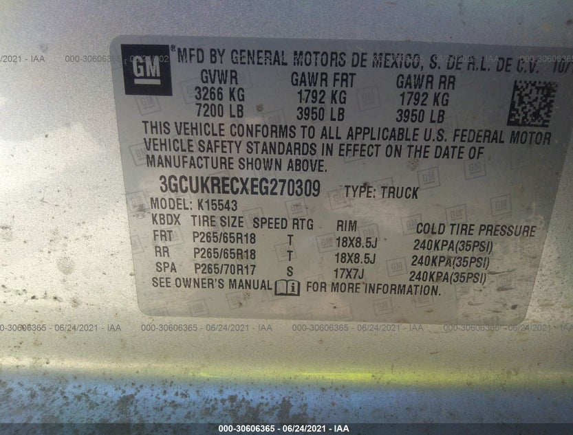 3GCUKRECXEG270309