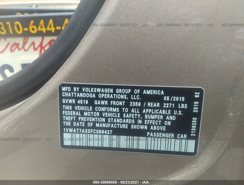 1VWAT7A3XFC099427