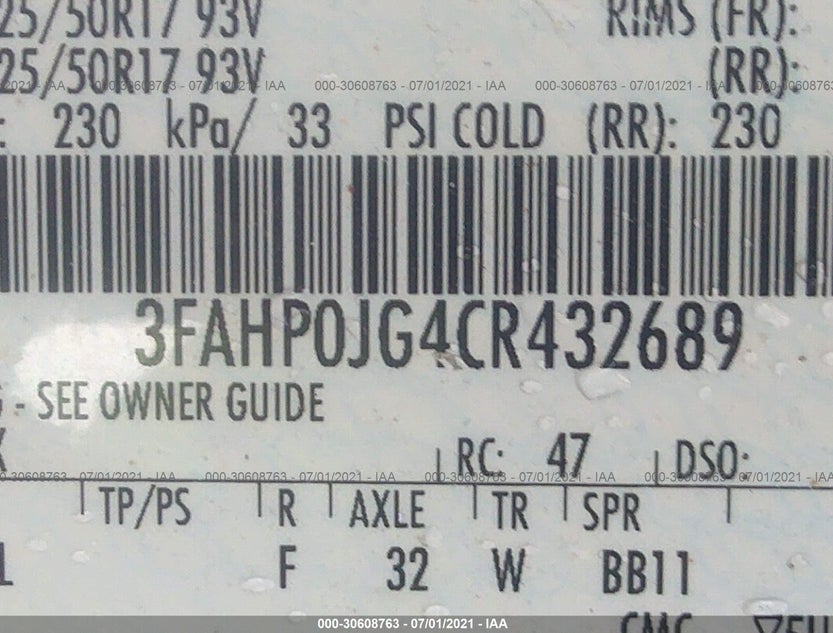 3FAHP0JG4CR432689