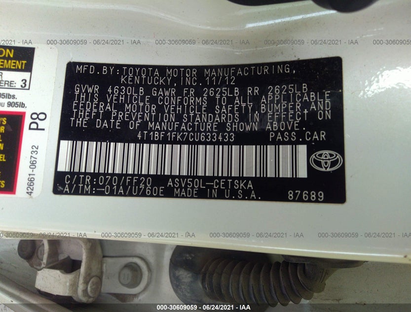 4T1BF1FK7CU633433