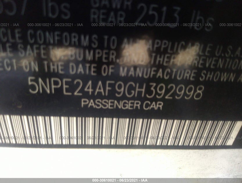 5NPE24AF9GH392998