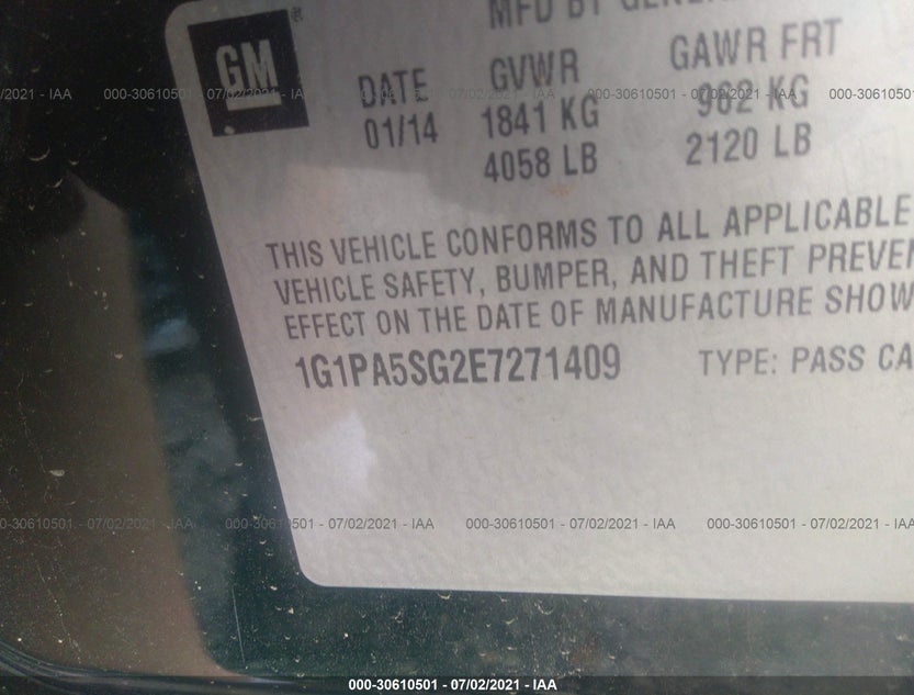 1G1PA5SG2E7271409