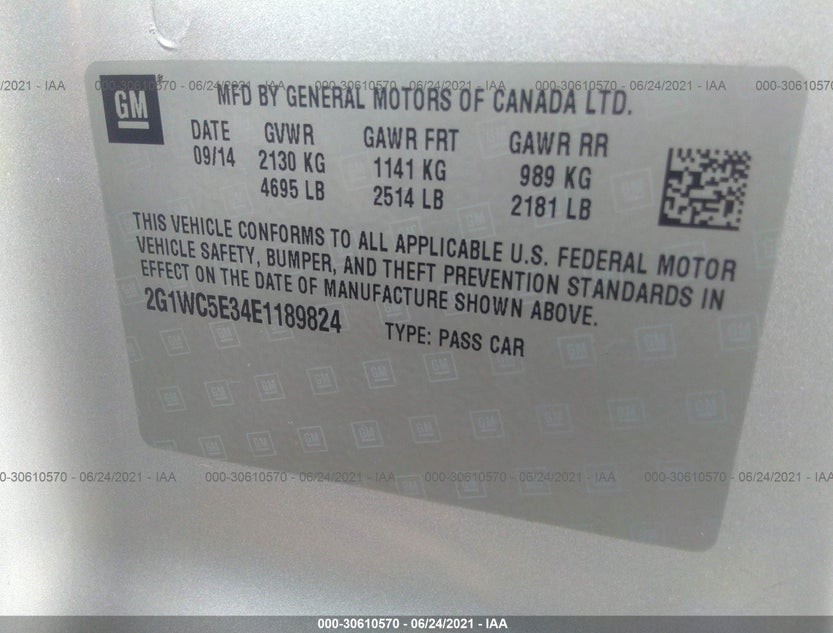 2G1WC5E34E1189824