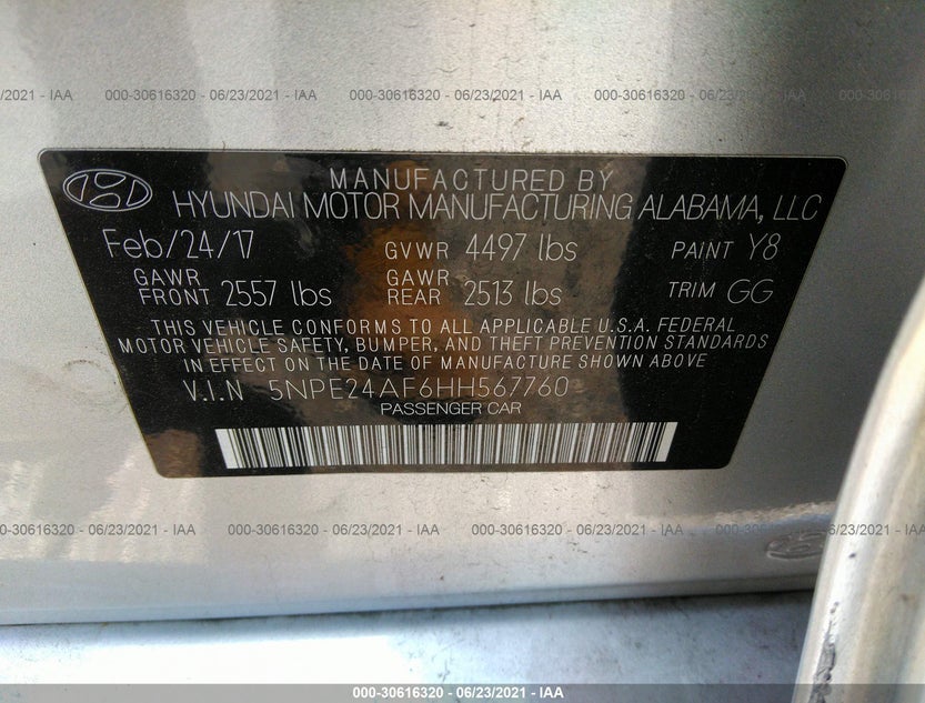 5NPE24AF6HH567760