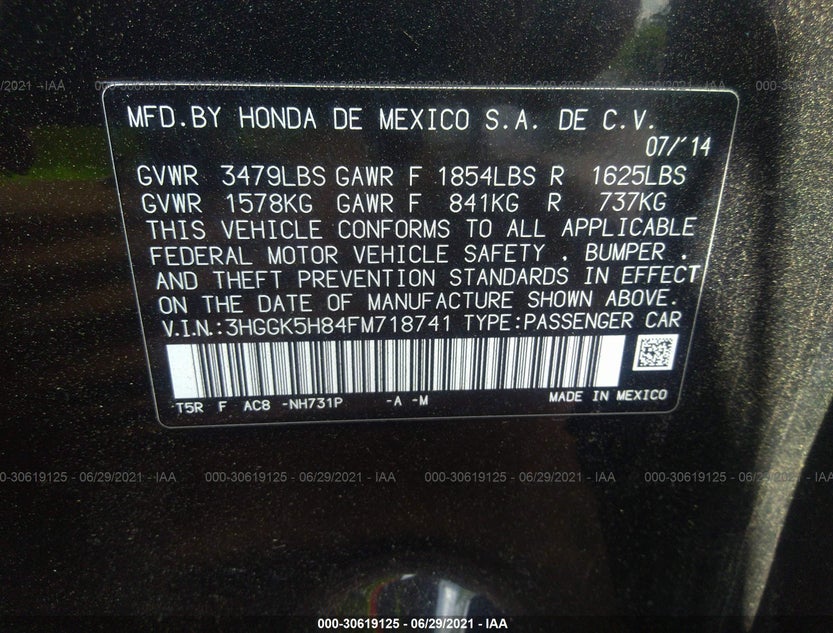3HGGK5H84FM718741