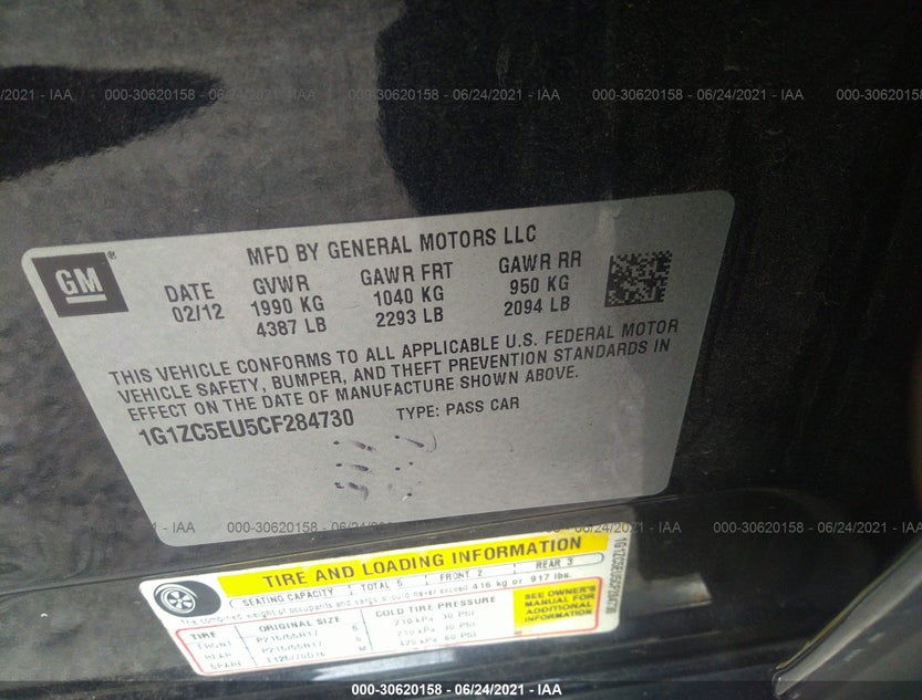 1G1ZC5EU5CF284730