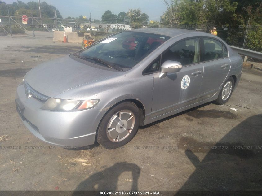 2006 Honda Civic Hybrid VIN: JHMFA36256S026395 Lot: 30621218