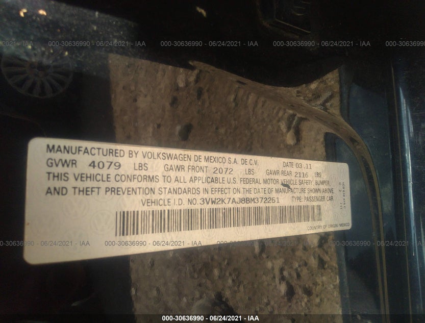 3VW2K7AJ8BM372251