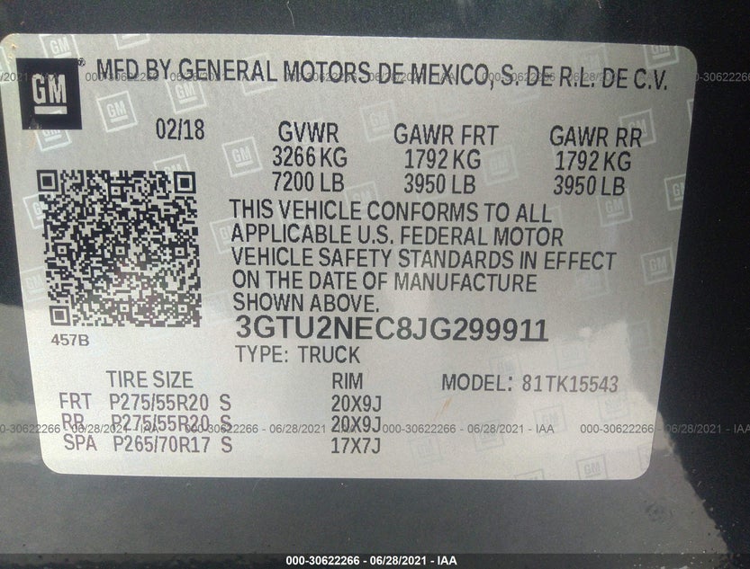3GTU2NEC8JG299911