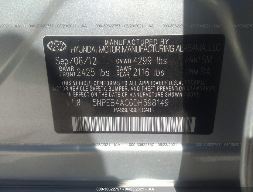 5NPEB4AC6DH598149