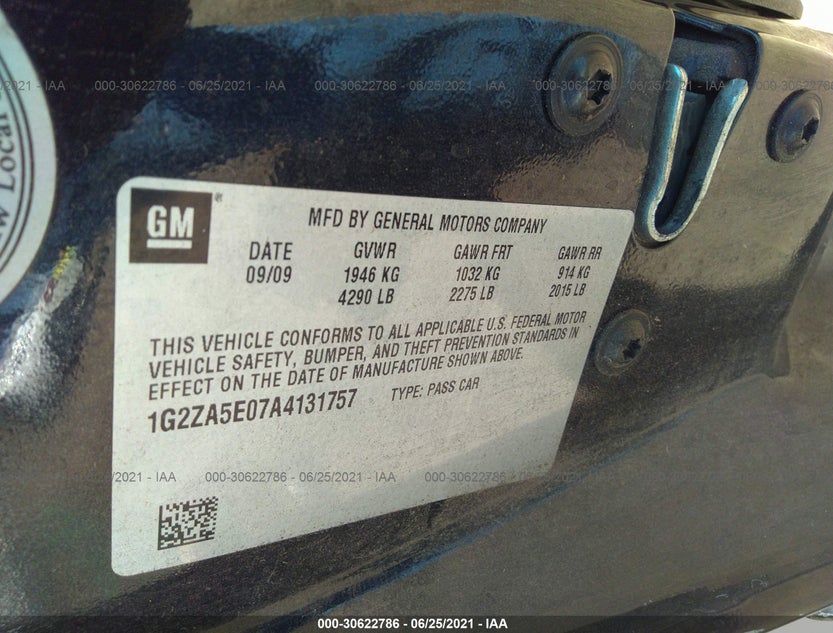 1G2ZA5E07A4131757