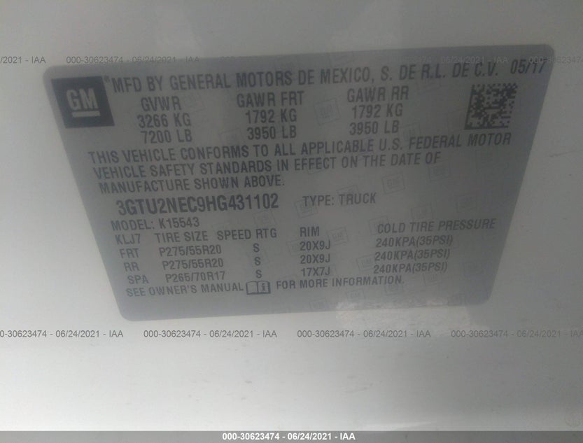 3GTU2NEC9HG431102