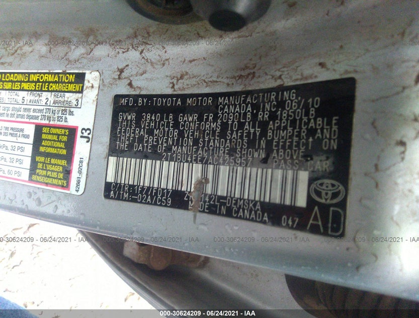2T1BU4EE7AC425957
