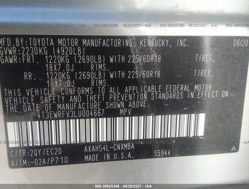 4T3EWRFV3LU004667