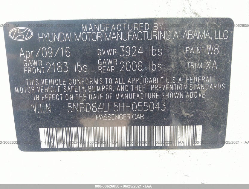 5NPD84LF5HH055043