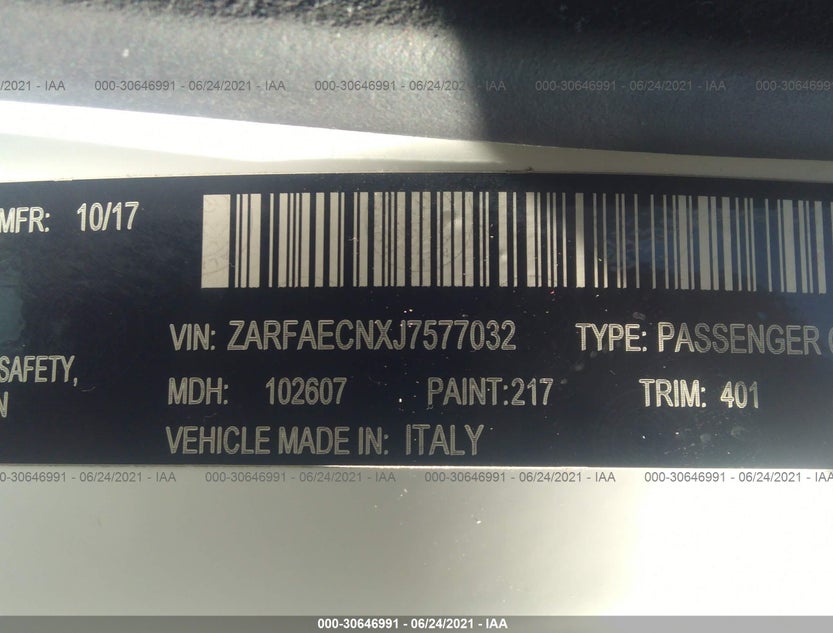 ZARFAECNXJ7577032