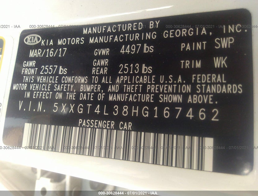 5XXGT4L38HG167462