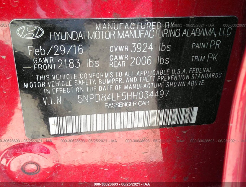 5NPD84LF5HH034497